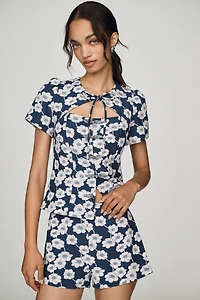 Maeve Mid-Rise Floral Shorts