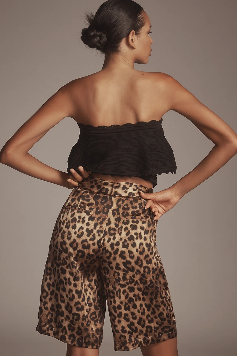 Bishop + Young Silky Belted Bermuda Shorts