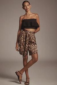 Bishop + Young Silky Belted Bermuda Shorts