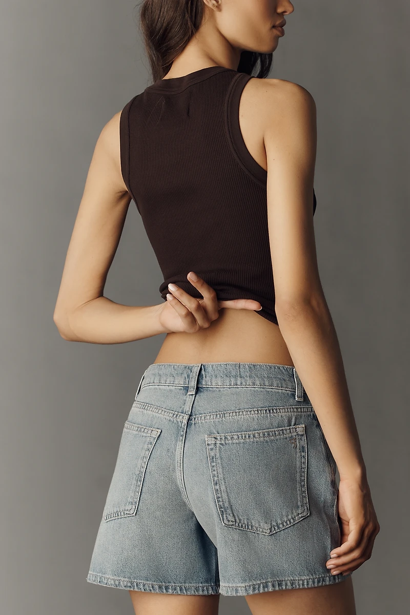 Pilcro Low-Slung Denim Shorts