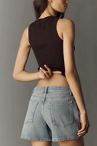 Pilcro Low-Slung Denim Shorts