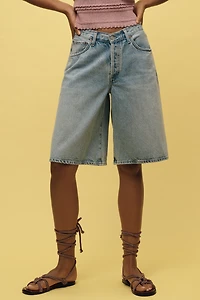 AGOLDE Baggy V-Waist Denim Shorts