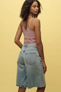 AGOLDE Baggy V-Waist Denim Shorts