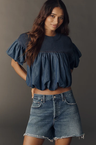 AGOLDE NYE Denim Shorts