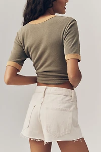 MOTHER The Dodger Fray High Rise Shorts