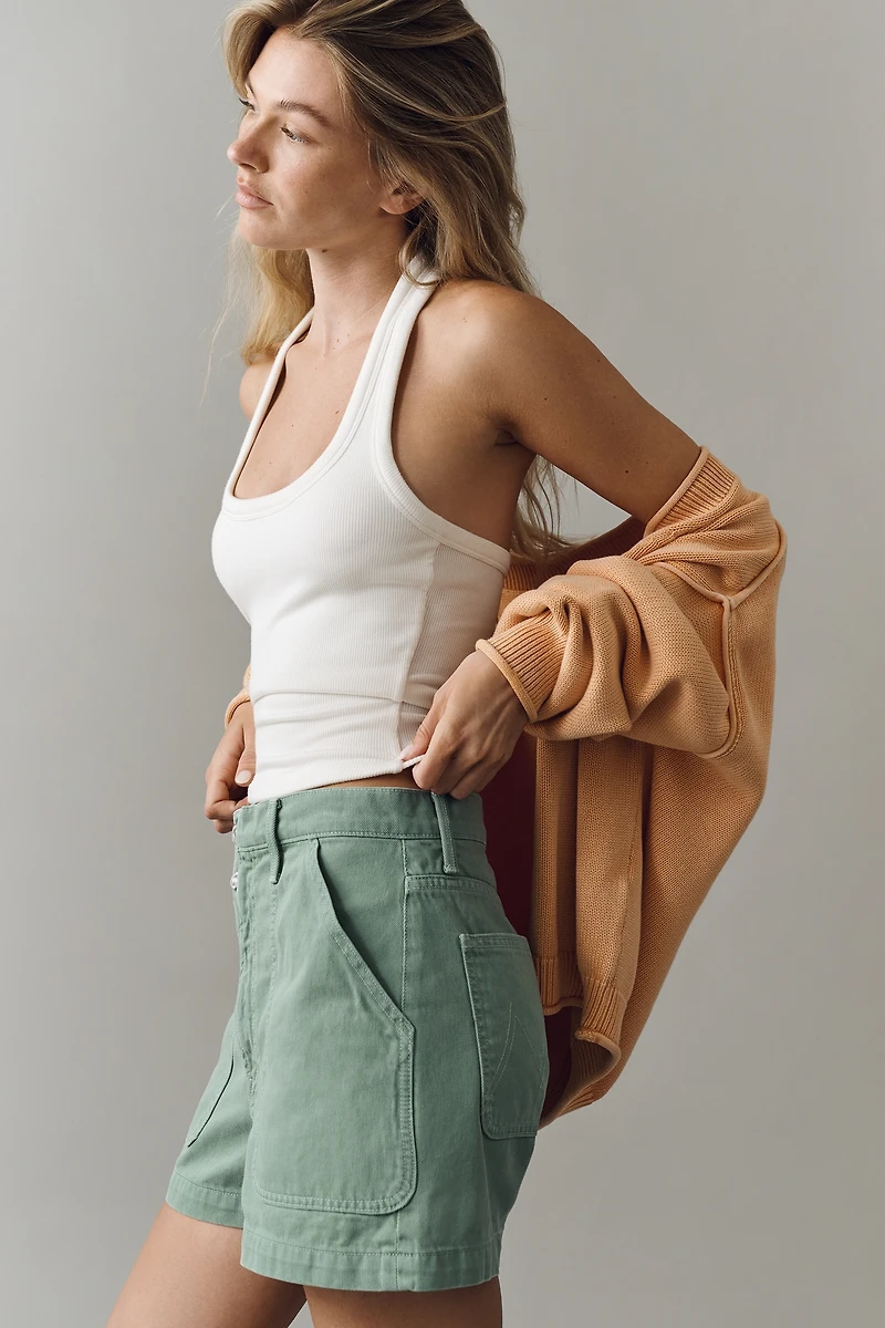MOTHER Detour Cotton High Rise Shorts