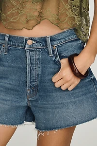 MOTHER Tomcat Kick Fray Denim Shorts