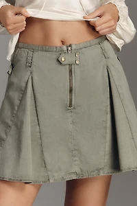 Pilcro Pleated Utility Skort