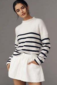 English Factory Ruffle Denim Skort