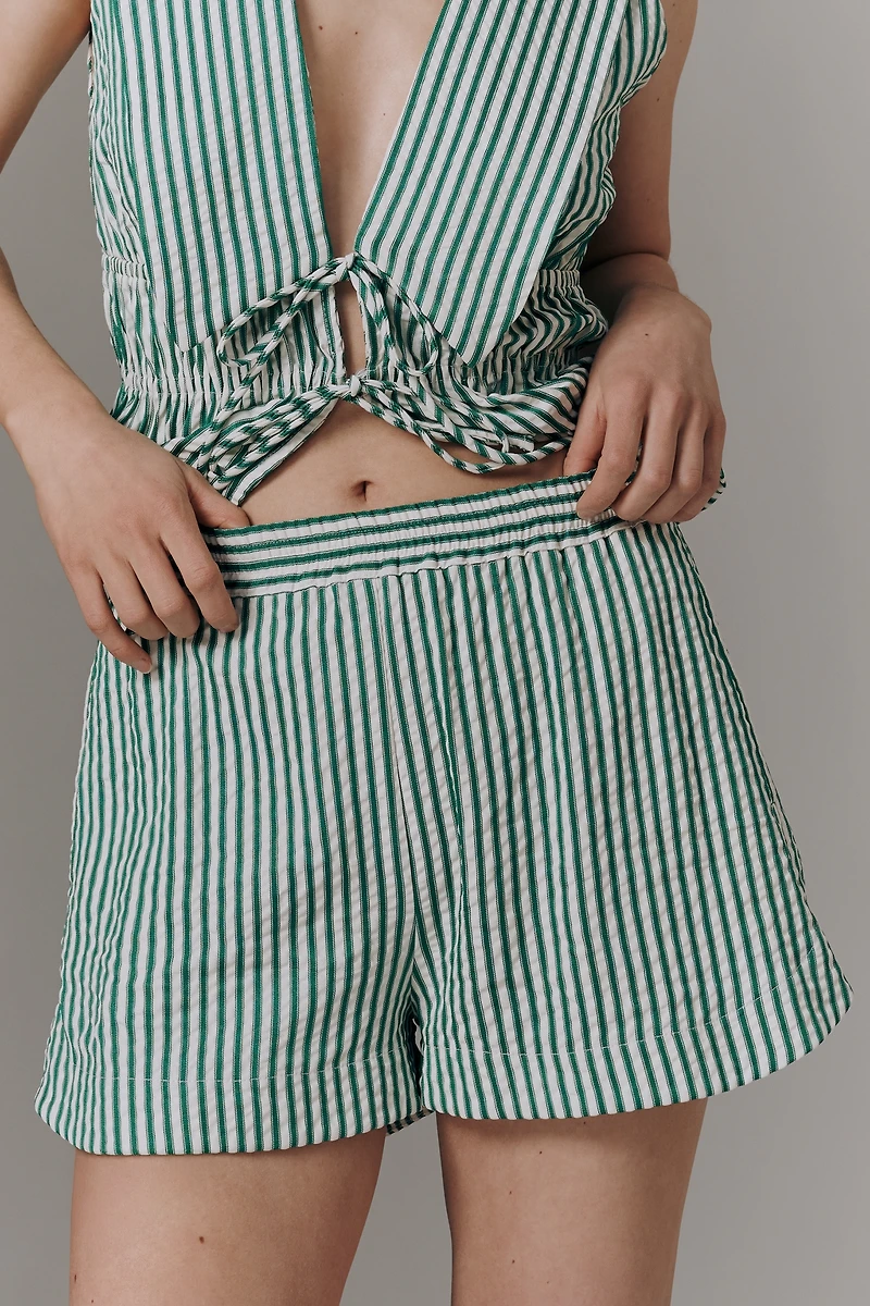 WAYF Seersucker Shorts