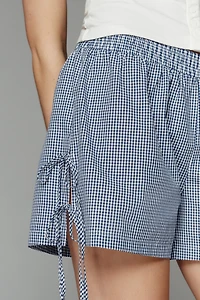 Maeve Cotton Side-Tie Shorts