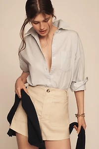 The Colette Linen Blend Shorts by Maeve