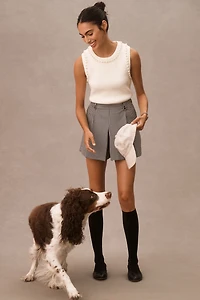 Maeve Menswear Pleated Skort