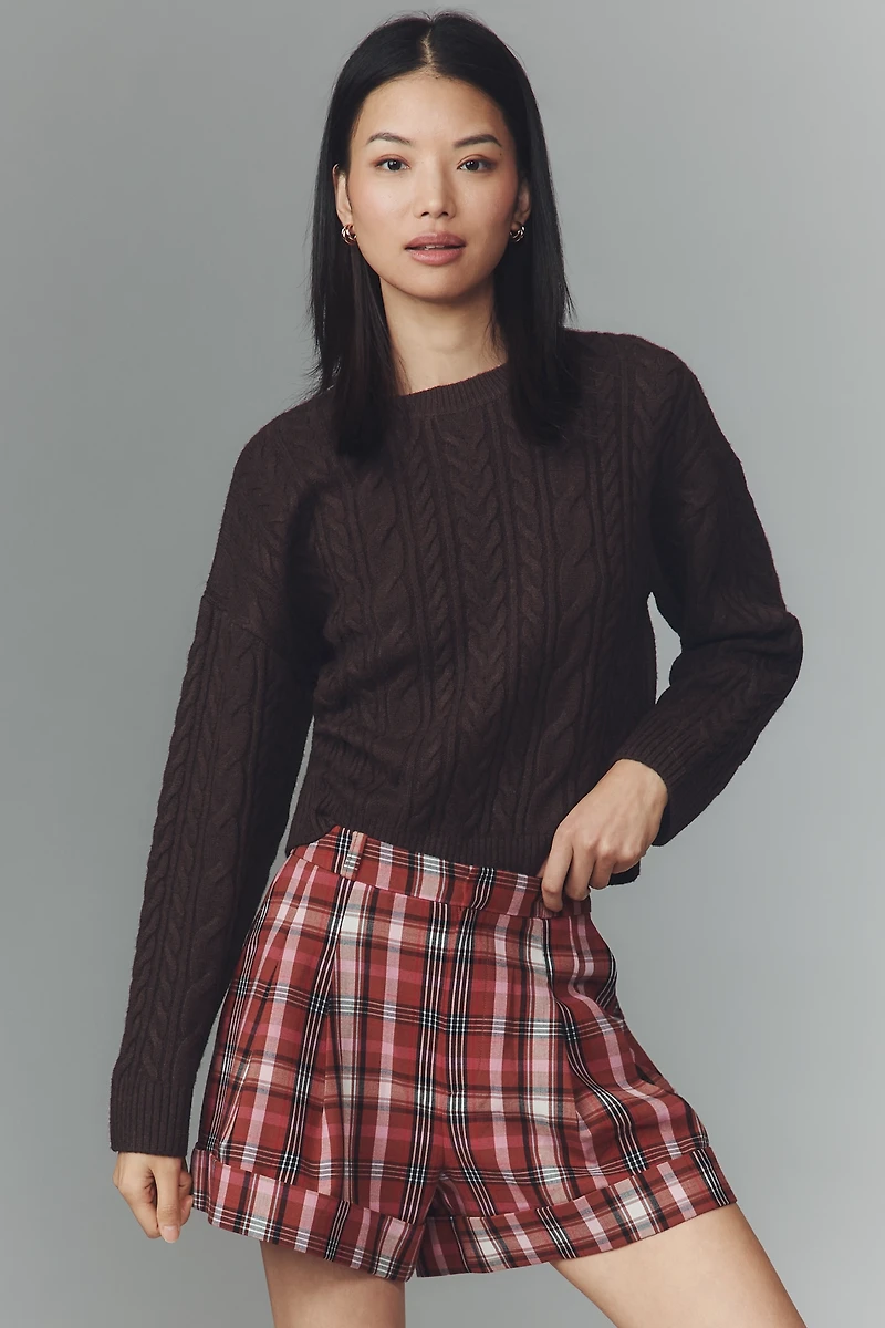 The Avery Pleated Trouser Shorts by Maeve