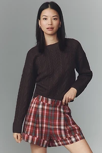 The Avery Pleated Trouser Shorts by Maeve