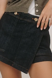 The Kit High-Rise Utility Skort by Pilcro