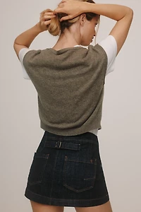 The Kit High-Rise Utility Skort by Pilcro