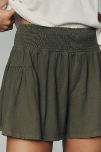 Pilcro Linen Blend Skirty Shorts