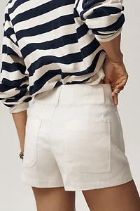 Colette European Linen Stretch High-Rise Shorts