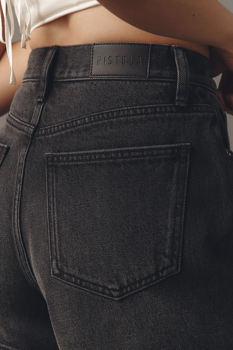 Pistola Saige High-Rise A-Line Denim Shorts