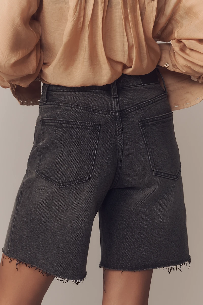 Pistola Kaylee High-Rise Denim Bermuda Shorts