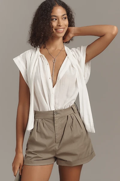 Pistola Felix High-Rise Pleated Shorts