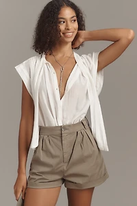 Pistola Felix High-Rise Pleated Shorts