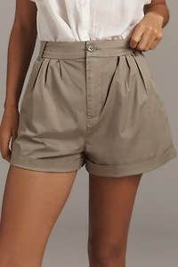 Pistola Felix High-Rise Pleated Shorts