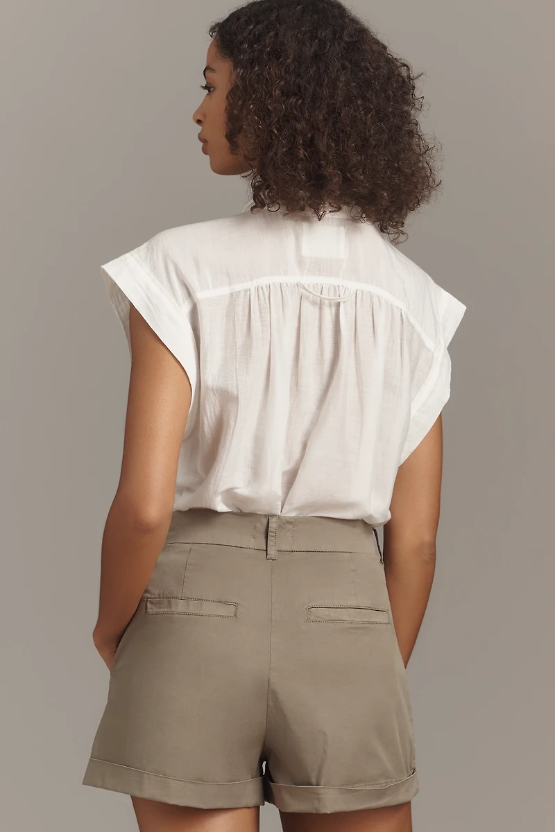 Pistola Felix High-Rise Pleated Shorts