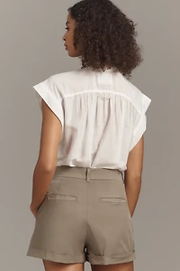 Pistola Felix High-Rise Pleated Shorts