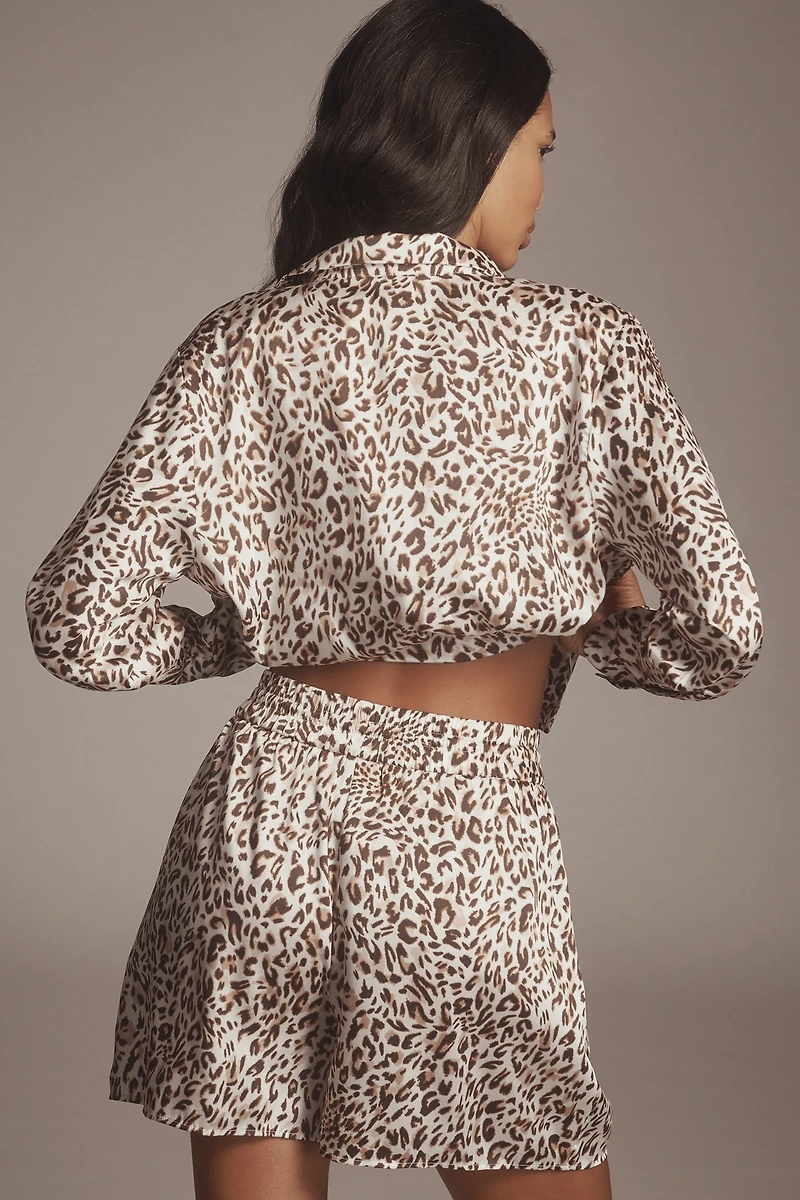 Maeve Printed Silky Shorts