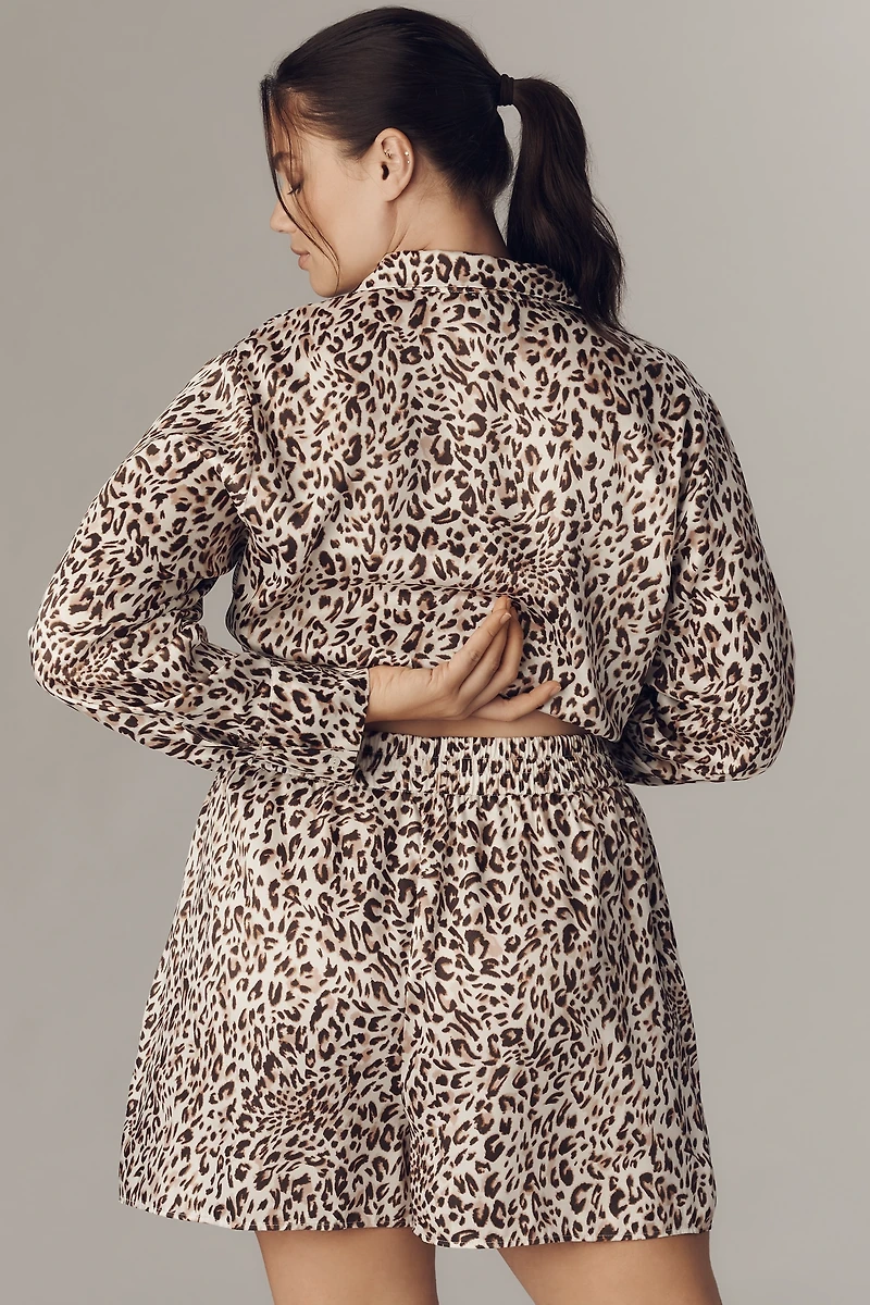 Maeve Printed Silky Shorts