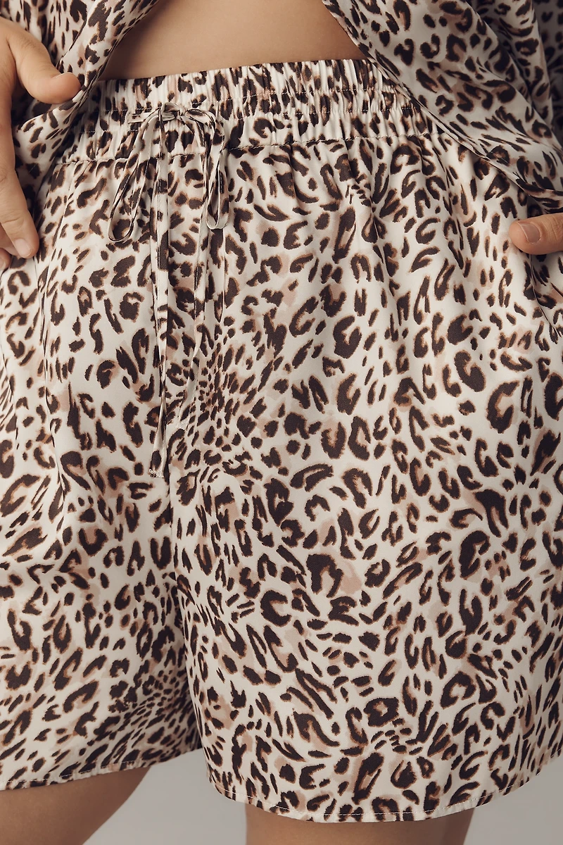 Maeve Printed Silky Shorts