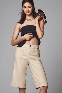The Colette Linen Blend Longline Shorts by Maeve