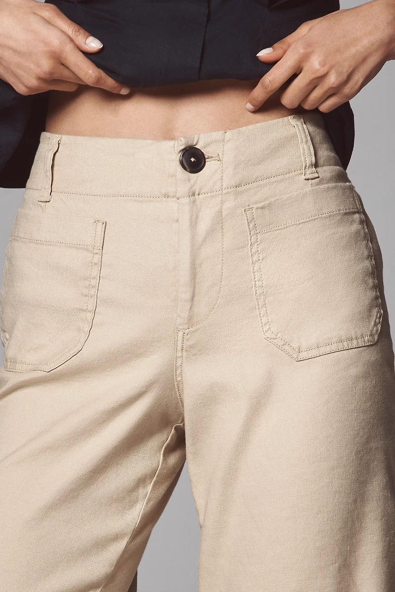 The Colette Linen Blend Longline Shorts by Maeve