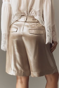 By Anthropologie Liquid Shine Bermuda Shorts