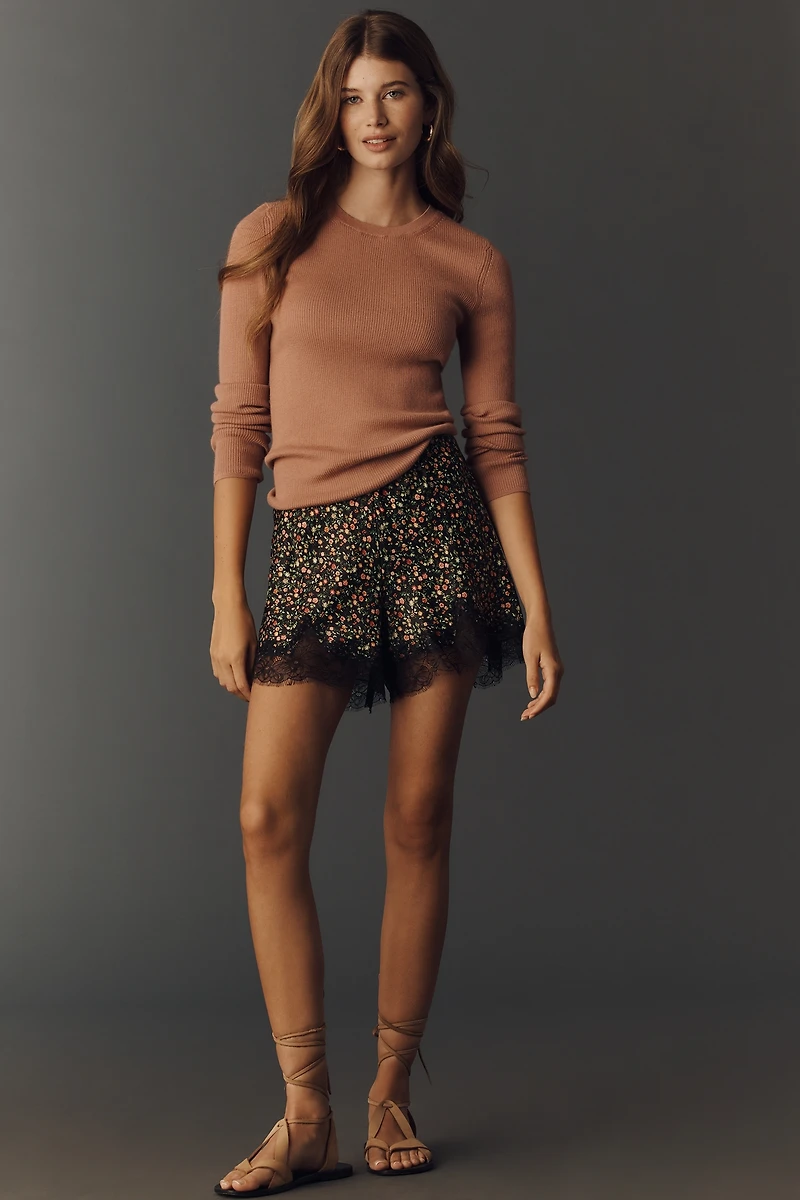 The Tilda Lace-Trim Shorts