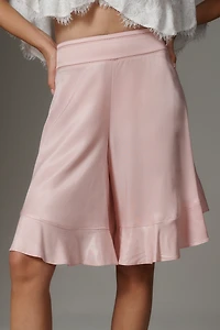 By Anthropologie Silky Longline Shorts