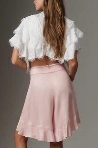 By Anthropologie Silky Longline Shorts