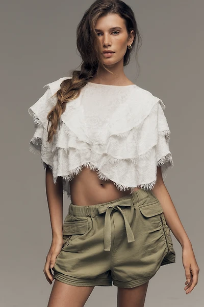 Pilcro Ruched Flight Shorts