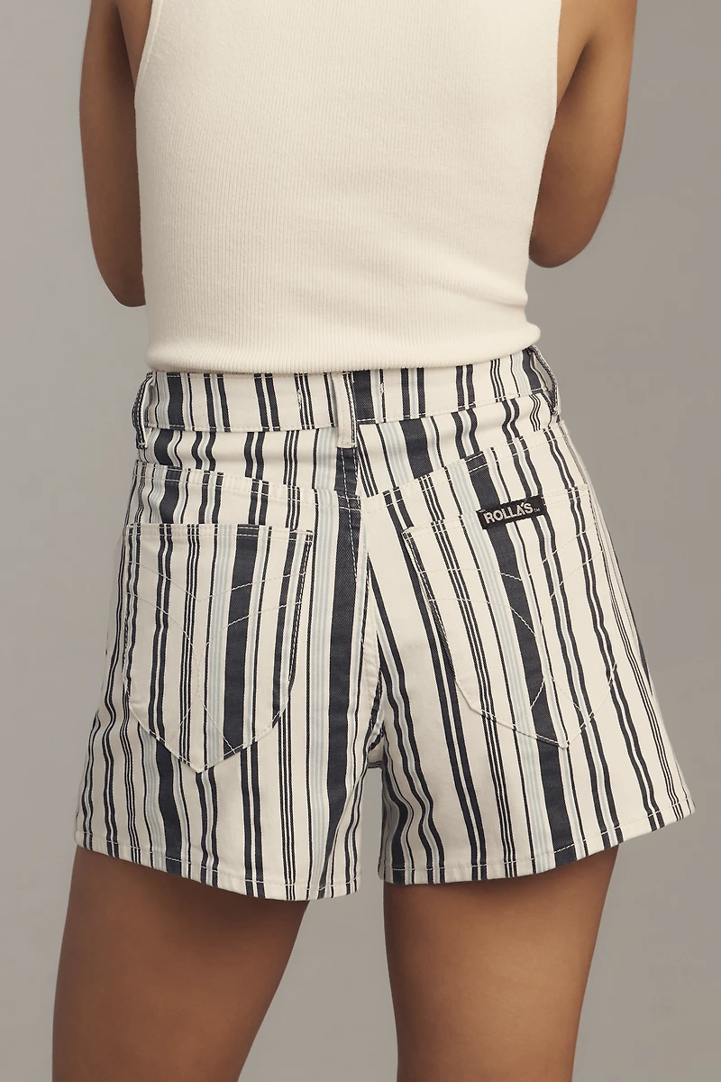 Rolla's Mirage High-Rise Paros Stripe Shorts
