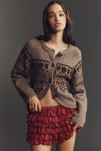 The Frolic Martha Lace Ruffle Shorts