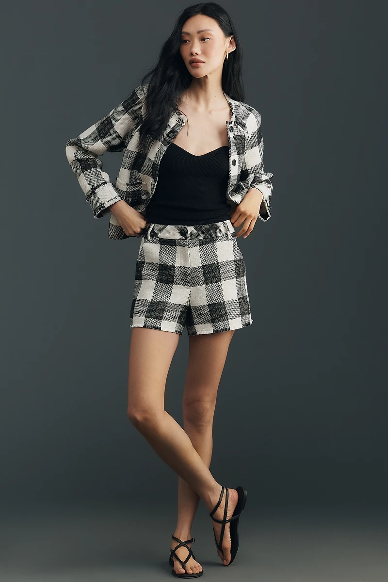 Central Park West Plaid Shorts