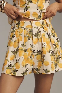 En Saison Blanca Pleated Shorts