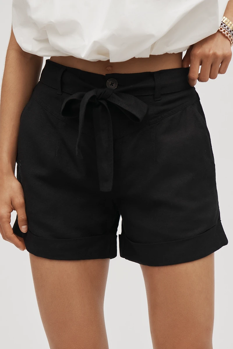 Sanctuary Daylight Linen Blend Shorts
