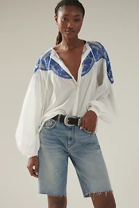 Pilcro Denim Mid-Thigh Shorts