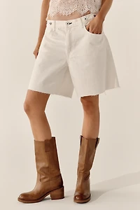 ASKK NY Pony 100% Cotton Wide-Leg Shorts
