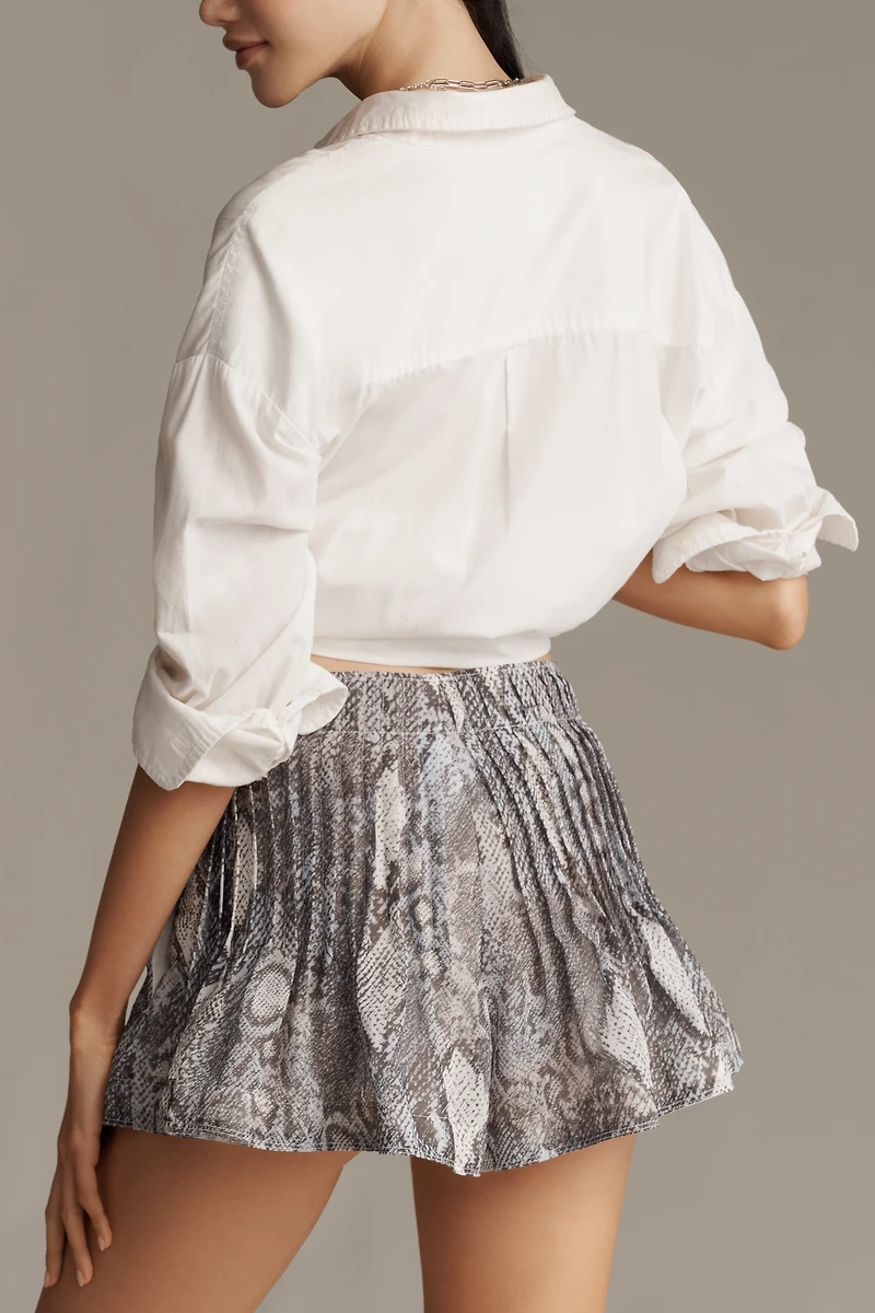 By Anthropologie Soft Pleated Mini Skort