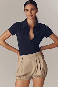 SER.O.YA Jo Pleated Bubble Shorts