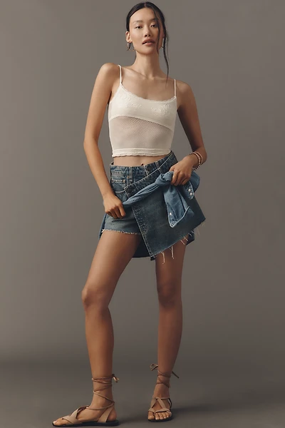 rag & bone Belina Wrap Denim Skort